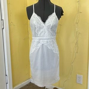 White lace dress